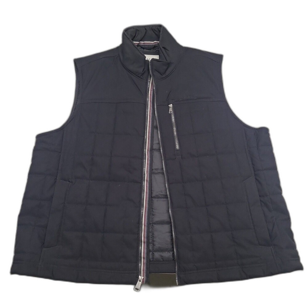 Orvis Mens Quilted Full zip Vest Black Classic Collection